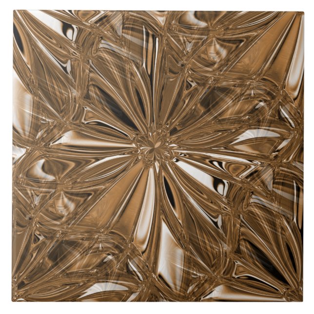 Seamless Copper Brown Ceramic Tile (Front)