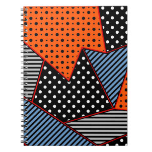 seamless creative pattern with geometric compositi notebook