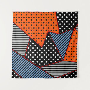 seamless creative pattern with geometric compositi tapestry