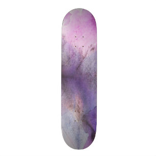 seamless cubism purple abstract art skateboard