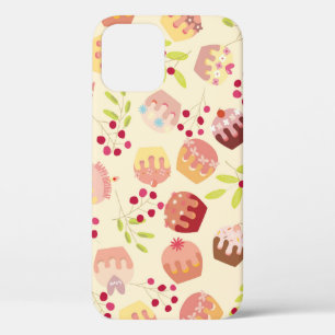 seamless cup cake illustration iPhone 12 case