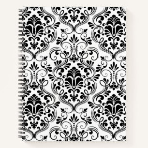 Seamless Damask Notebook