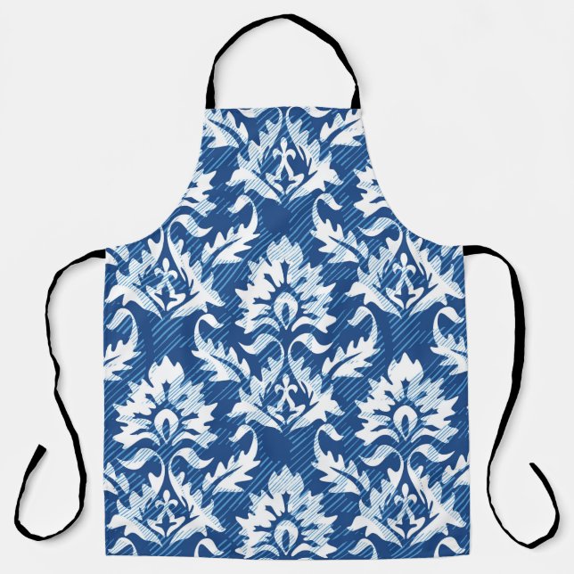 Seamless damask pattern apron (Front)