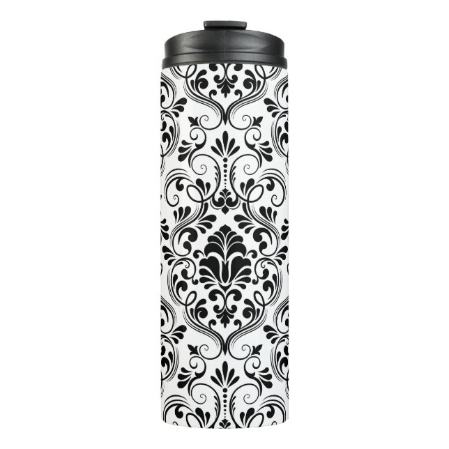 Seamless Damask Thermal Tumbler (Front)