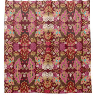 Seamless decorative chaotic floral pattern