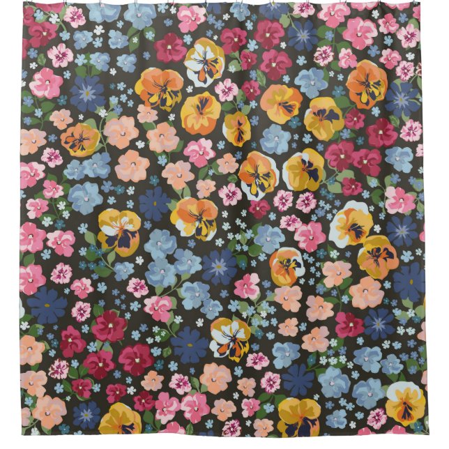 Seamless decorative elegant pattern with cute flow (Front)