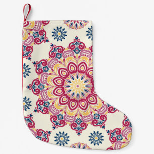 Seamless decorative pattern. Vintage. Oriental pat Small Christmas Stocking