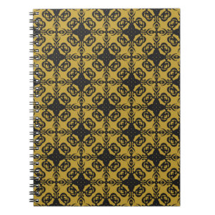 Seamless decorative vintage pattern with elegant o notebook