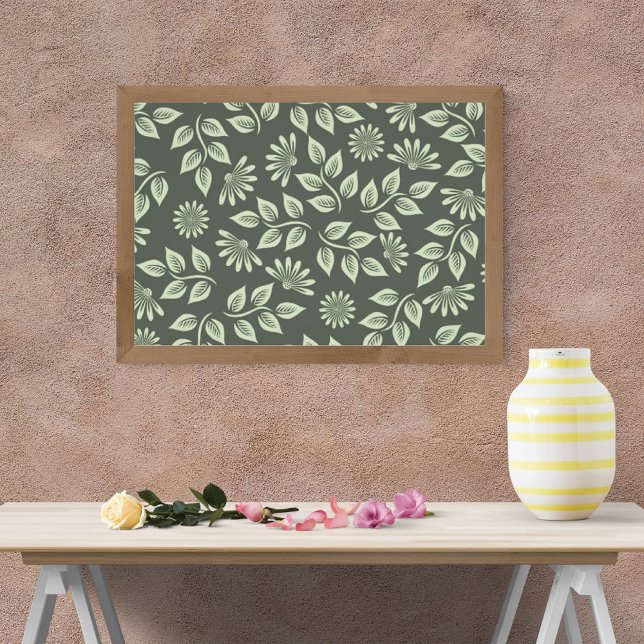 Seamless Design with Flowers and Leaves Photo Print (Creator Uploaded)