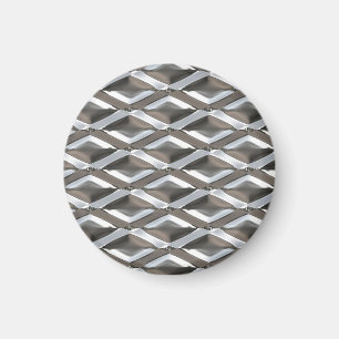 Seamless Diamond Shaped Chrome Plated Metal Magnet