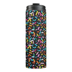 Seamless Doughnut Sprinkles Patterns Thermal Tumbl Tumbler