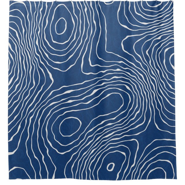 Seamless earth line topographic map organic patter (Front)