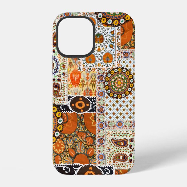 Seamless ethnic abstract digital pattern iPhone case (Back)