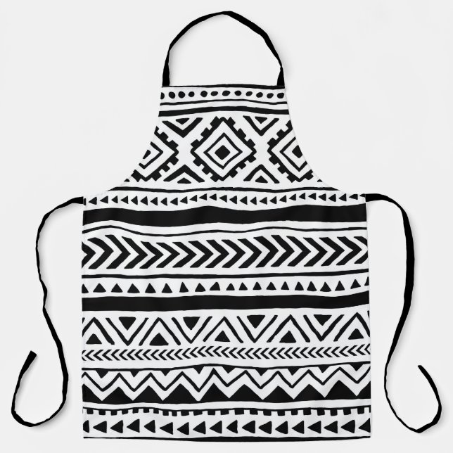 Seamless ethnic and tribal pattern. Handmade. Hori Apron (Front)