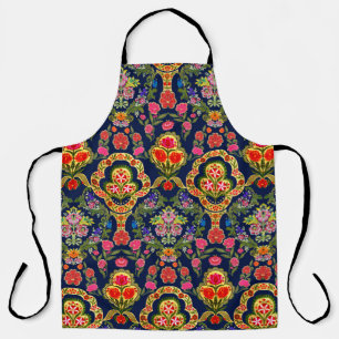 Seamless ethnic mughal floral pattern apron