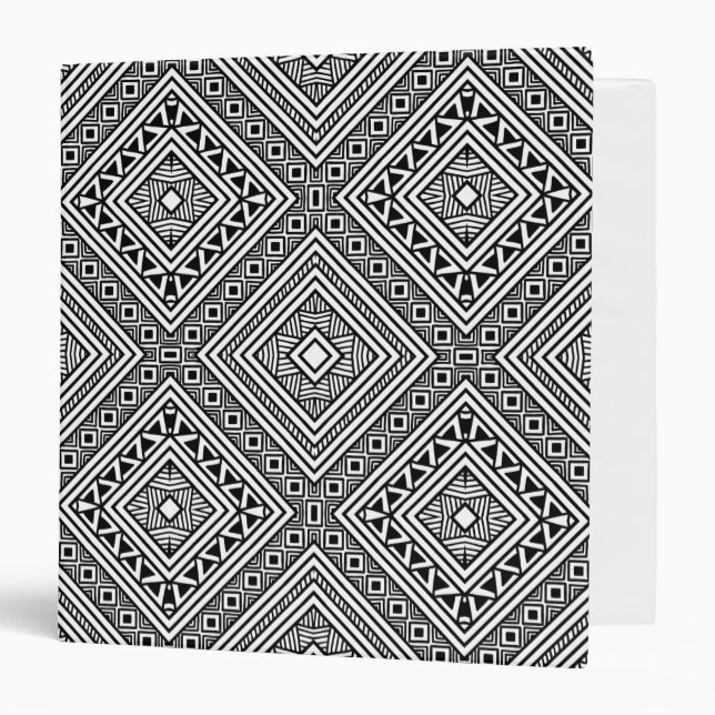 Seamless Ethnic Pattern Binder (Front/Inside)