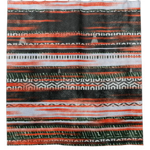 Seamless ethnic tribal pattern stripes rug design.