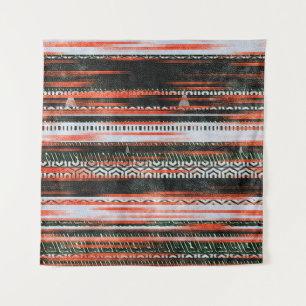 Seamless ethnic tribal pattern stripes rug design. tapestry