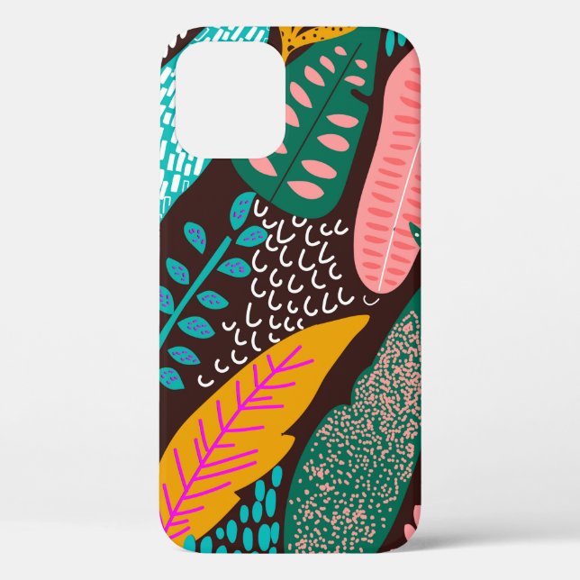 Seamless exotic pattern with tropical plants. vint Case-Mate iPhone case (Back)