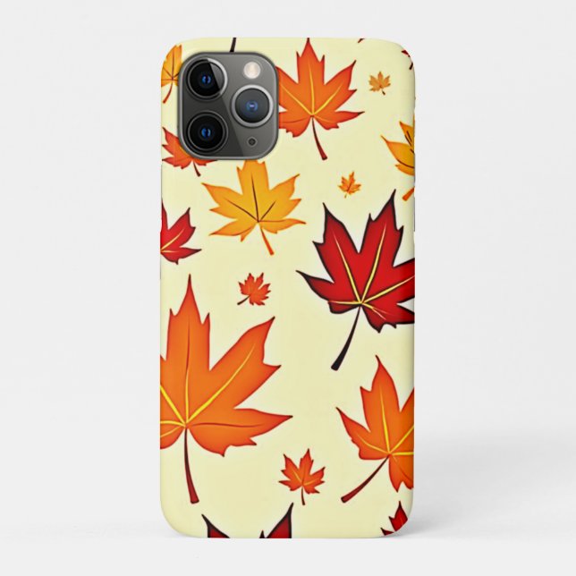 Seamless Fall Foliage Design Case-Mate iPhone Case (Back)