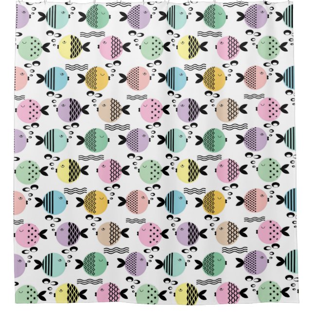 Seamless fish abstract scandinavian modern marine (Front)