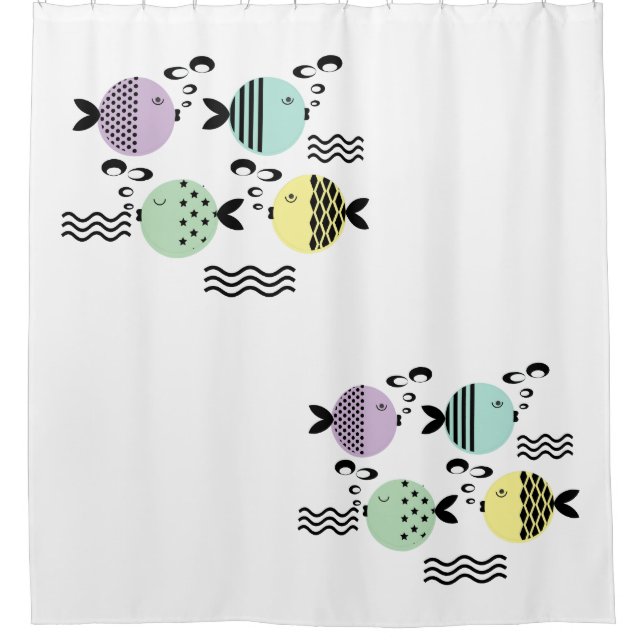 Seamless fish abstract scandinavian modern marine  (Front)
