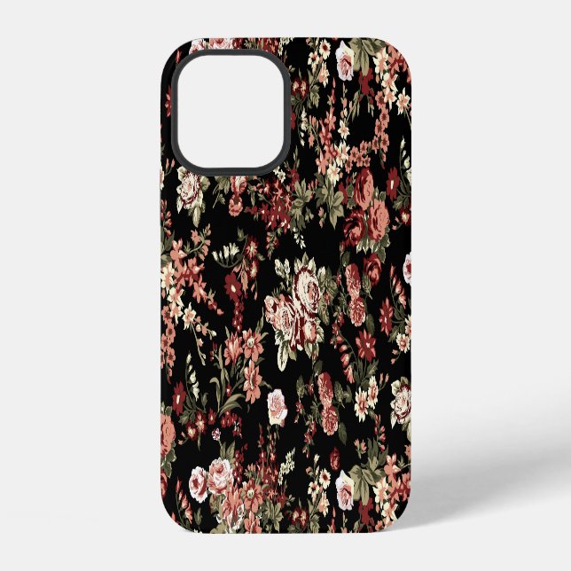 Seamless floral background: flower pattern. iPhone case (Back)