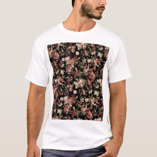 Seamless floral background: flower pattern. T-Shirt