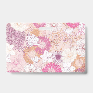 Seamless Floral  Badge