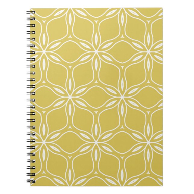 Seamless floral geometric patterns. Texture vintag Notebook (Front)