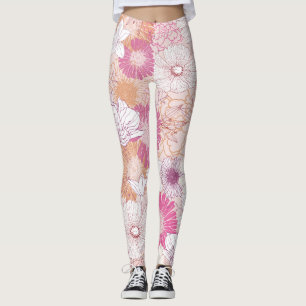 Seamless Floral Leggings