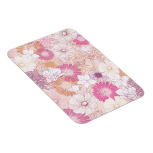 Seamless Floral  Magnet