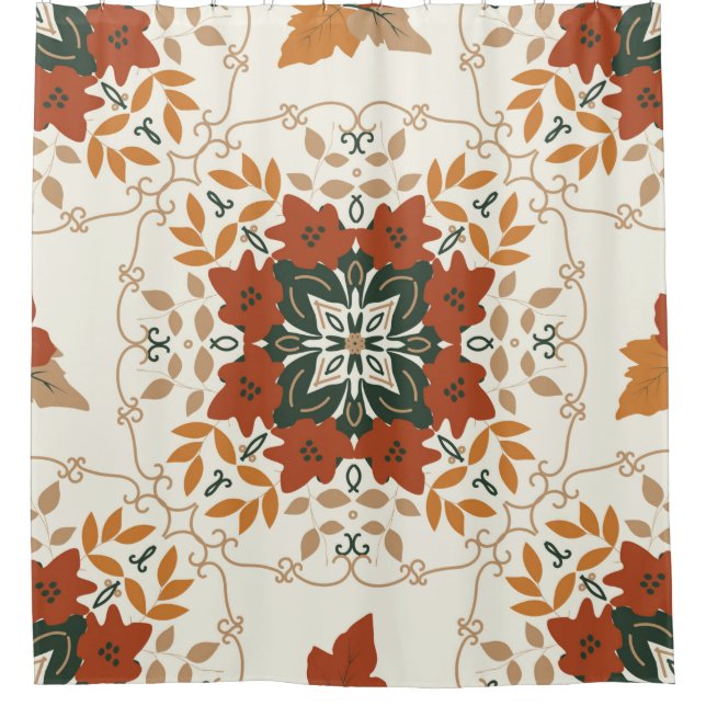 Seamless floral natural abstract geometric pattern (Front)
