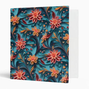 Seamless floral paper pattern Binder