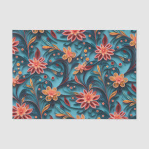 Seamless floral paper pattern Tissue Paper