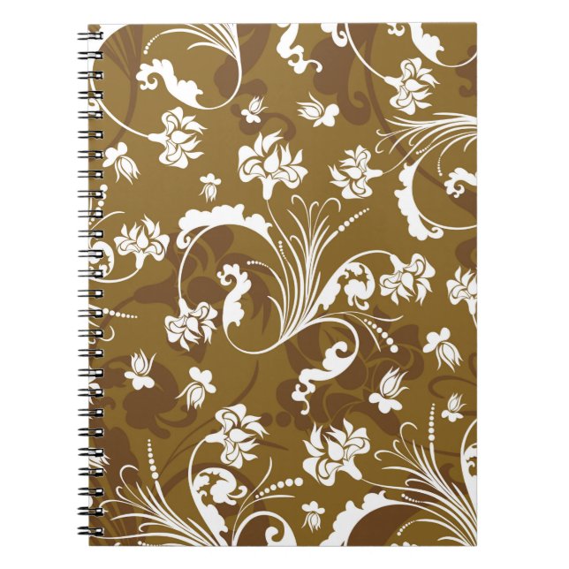 Seamless floral pattern. abstract,art,background,b notebook (Front)