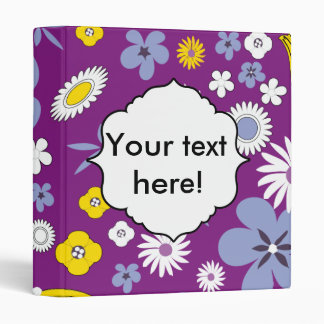 Seamless Floral Pattern Binder