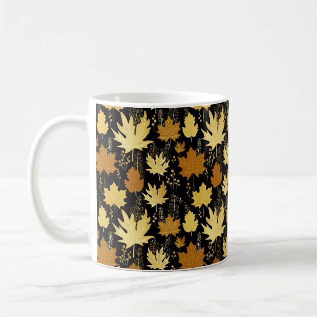 Seamless floral pattern coffee mug (Left)