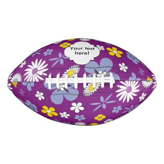 Seamless Floral Pattern Football (Front)