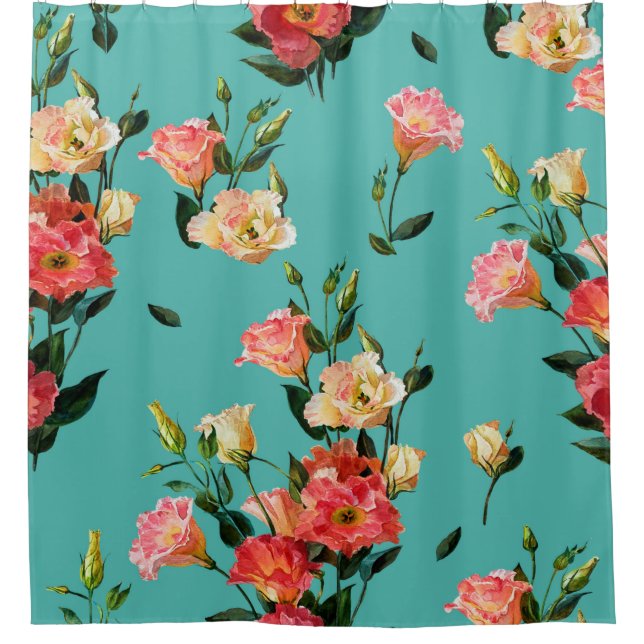 Seamless floral pattern in victorian style. Bouque (Front)