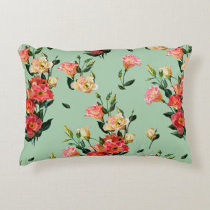 Seamless floral pattern in victorian style. Bouque Accent Pillow