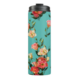 Seamless floral pattern in victorian style. Bouque Thermal Tumbler