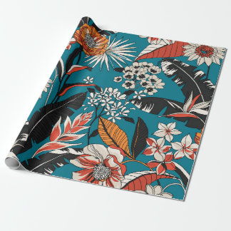 Seamless Floral Pattern in Wrapping Paper