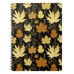 Seamless floral pattern notebook