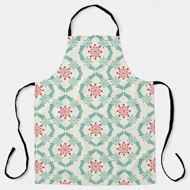 Seamless floral pattern of abstract flowers and le apron (Front)