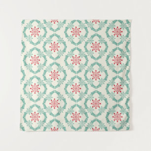 Seamless floral pattern of abstract flowers and le tapestry
