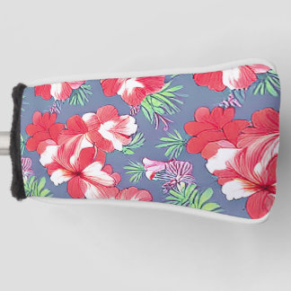 Seamless floral pattern of Hibiscus flowers Golf Head Cover