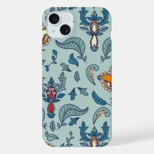 Seamless floral pattern on beige background Case-M iPhone 15 Plus Case