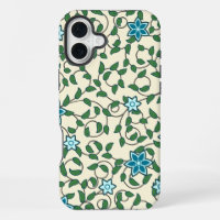 Seamless floral pattern on beige background