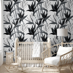 Seamless Floral Pattern Plant Strelitzia G634 Wallpaper